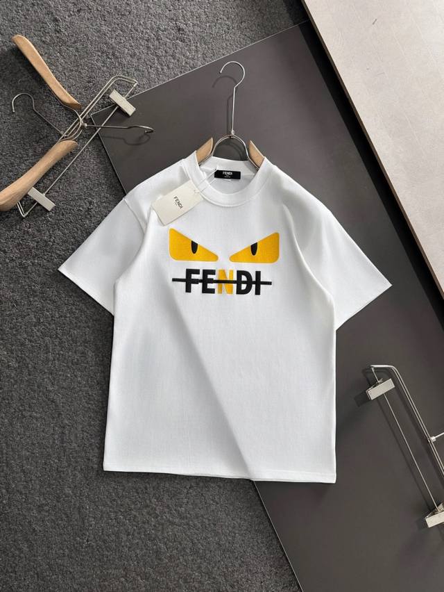 Style number: G2884 Fendi 25Ss Master-designed trendy new printed round neck sh