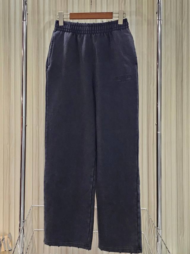 Balenciaga Ss25 Logo embroidery Washed and fried salt to make old effect Mid-wai