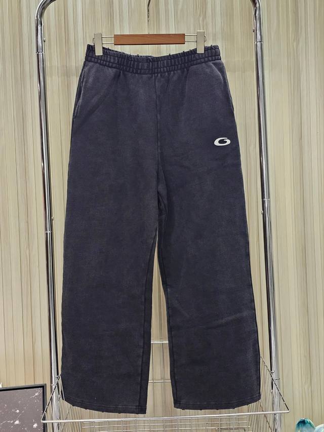 Balenciaga Ss25 Basketball series washed and salted distressed effect mid-waist