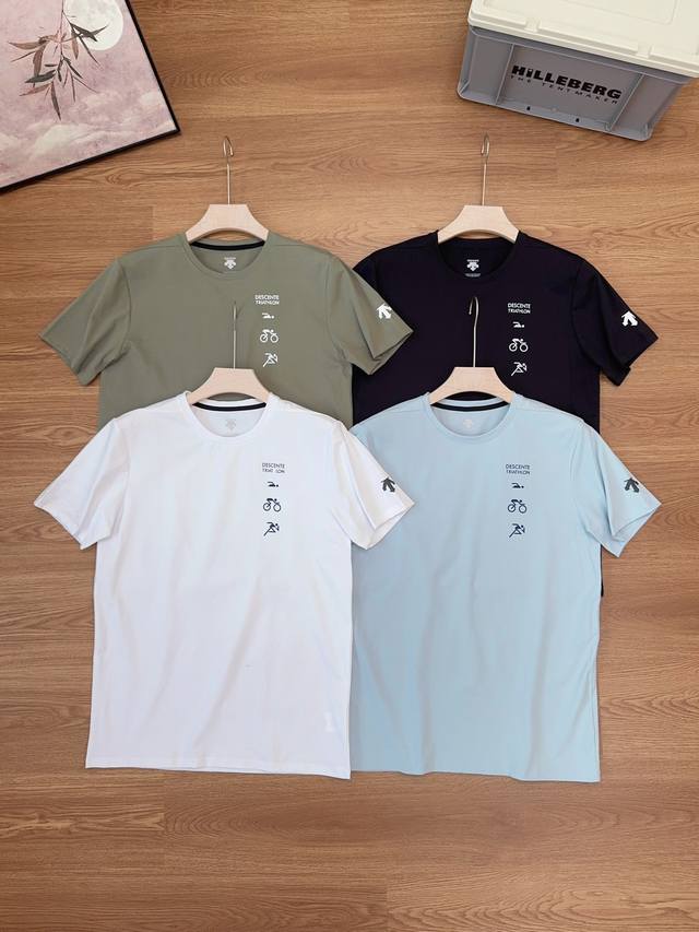 Descente 25 Summer new triathlon outdoor leisure short sleeves three-dimensiona