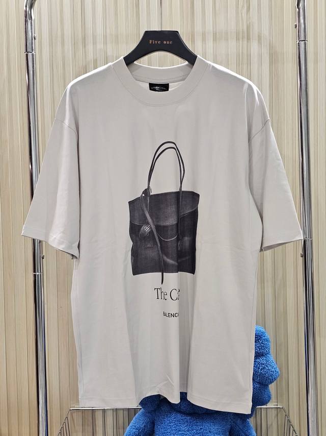 Balenciaga Paris Balenciaga printed pattern round neck short sleeve T-shirt unis