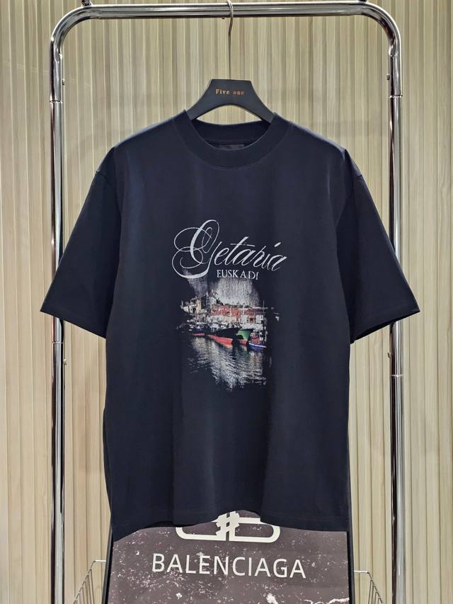 Balenciaga Paris Balenciaga Logo letter print round neck short sleeve T-shirt 28