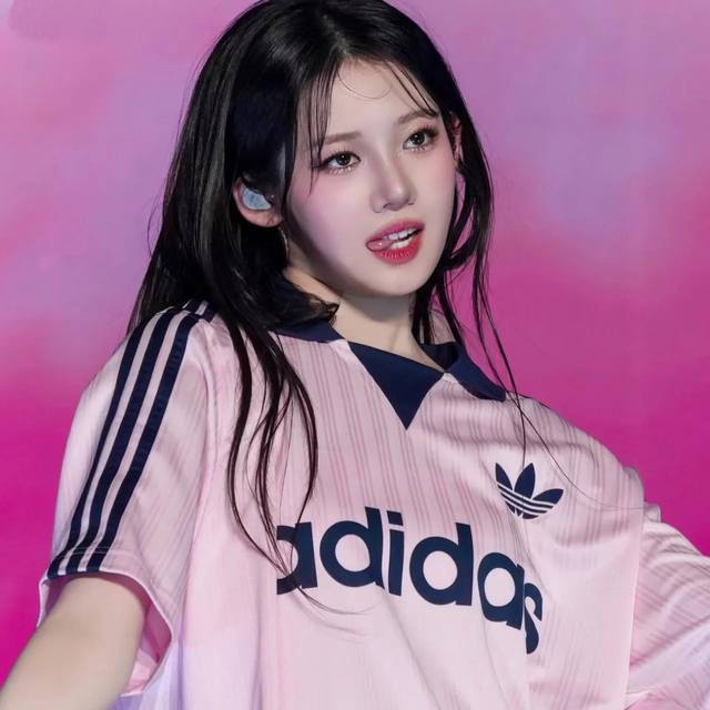 Adidas limited vintage lapel silk jersey pink short-sleeved T-shirt Rora Cha Ren