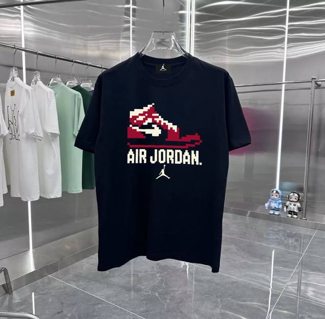 Jordan digital shoe series counter retro couple print short-sleeved T-shirt wit