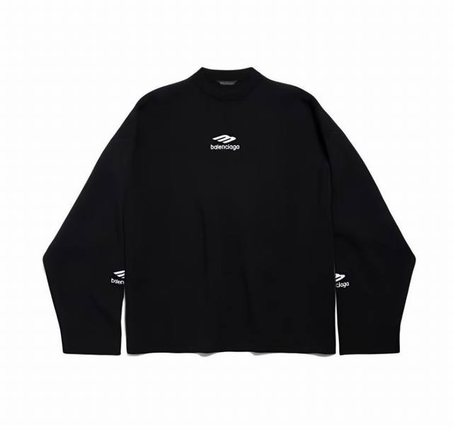 Balenciaga Balenciaga Fw24 Skiwear series Logo embroidered round neck pullover l