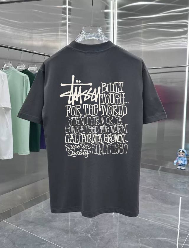 StussySs24 California Grown Tee Pigment Dyed California Graffiti Letters Logo Pr