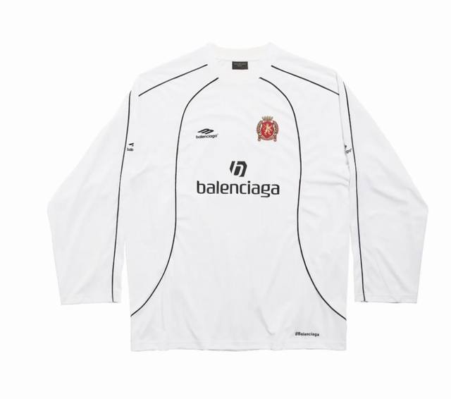 Balenciaga Balenciaga Logo letter pattern printed embroidery round neck long sle