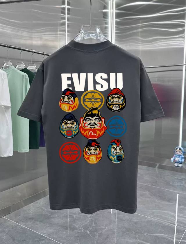 Fushen Tumbler Series Counter Retro Couple Printed Short Sleeve T Drop Shoulder