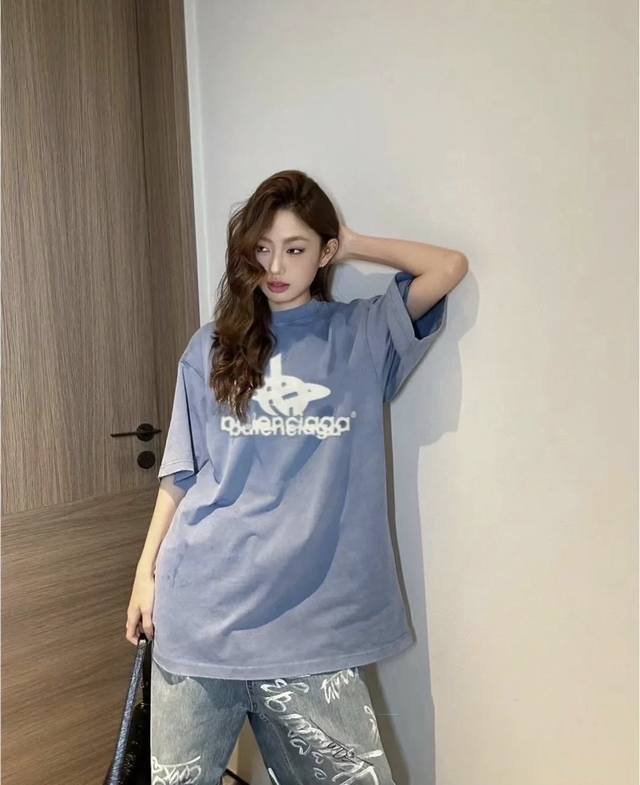 Balenciaga Paris new front and back phantom overlapping logo printing high versi