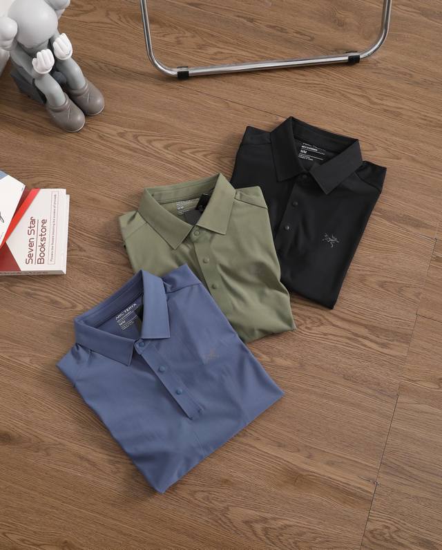 Carefully selected goods! Arc'teryx new men's lapel short-sleeved Olo shirt! Cl