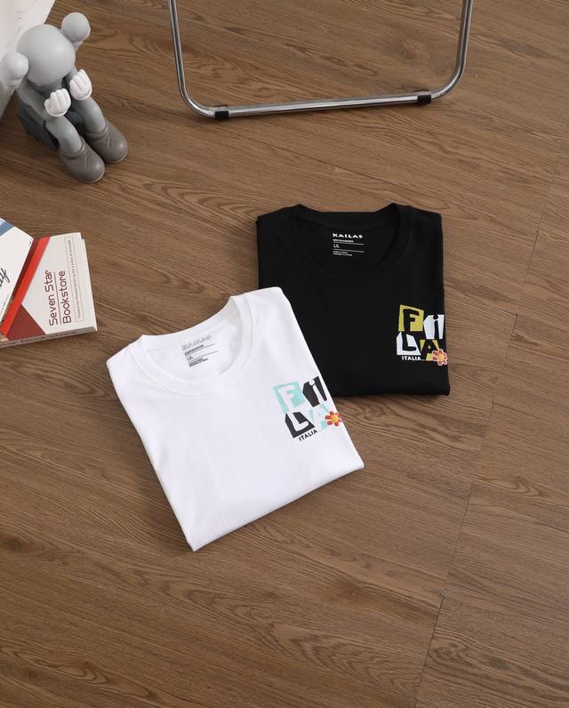 Carefully selected goods! Fila's new men's round neck short-sleeved T-shirt! Cl