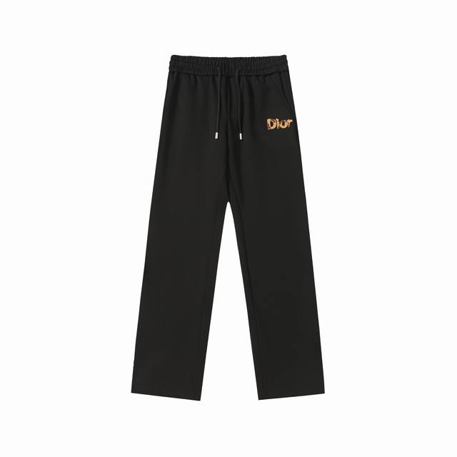2572# Dior 2025 autumn new elastic casual pants, 360G counter custom fabric, hig