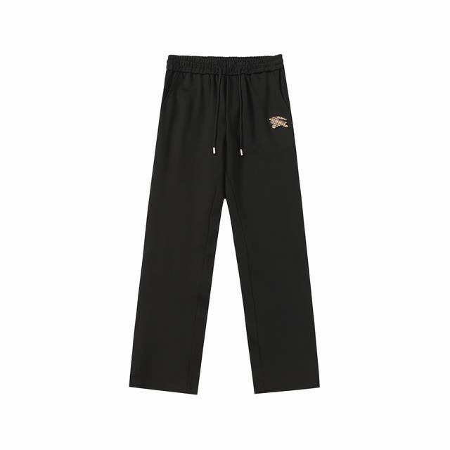 2584# Burberry 2025 autumn new elastic casual pants, 360G counter custom fabric,