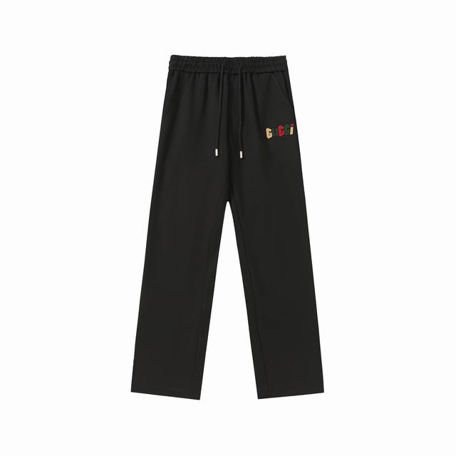 2577# Gucci 2025Ss autumn new elastic casual pants, custom-made fabrics are brea