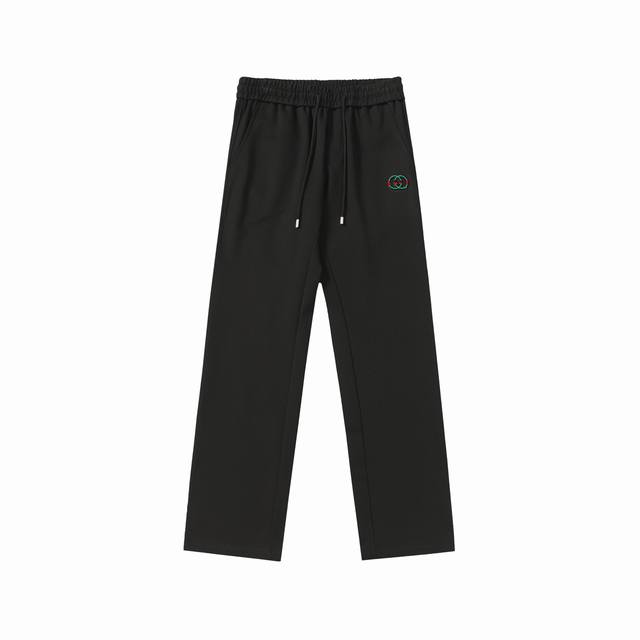 2568# Gucci 2025Ss autumn new elastic casual pants, custom-made fabrics are brea