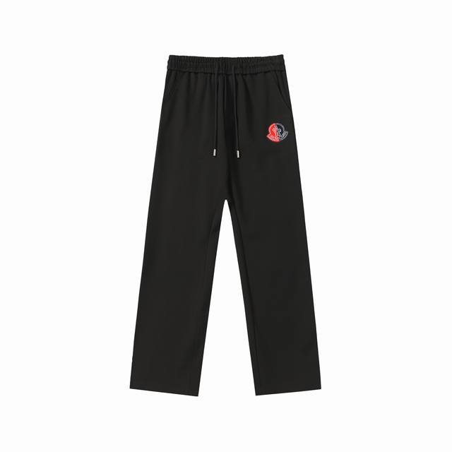 2578# Moncler 2025Ss early spring elastic casual pants + classic embroidery + hi