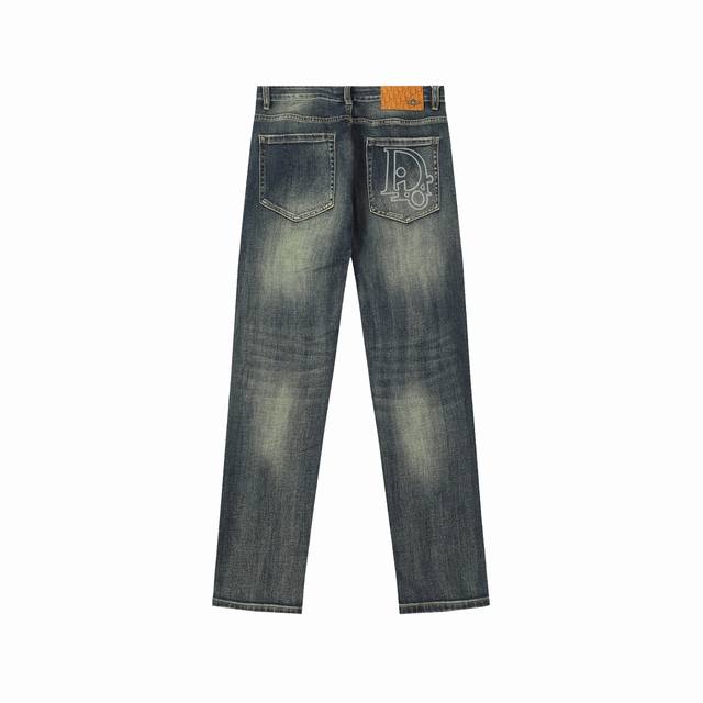 G360# Dior 2025 autumn new jeans, made of imported Japanese Denim plain cotton d