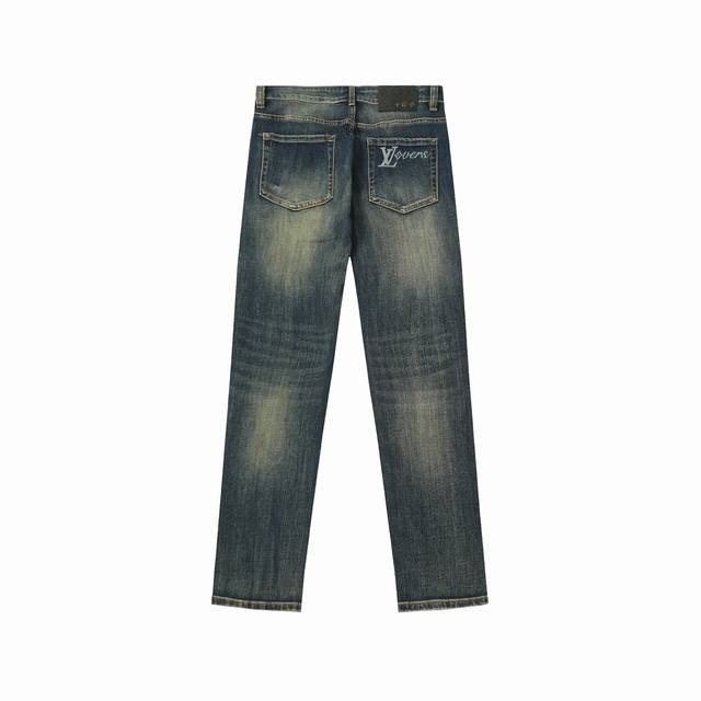 G355# Lv 2025 autumn new men's casual jeans, top quality! Channel order, officia