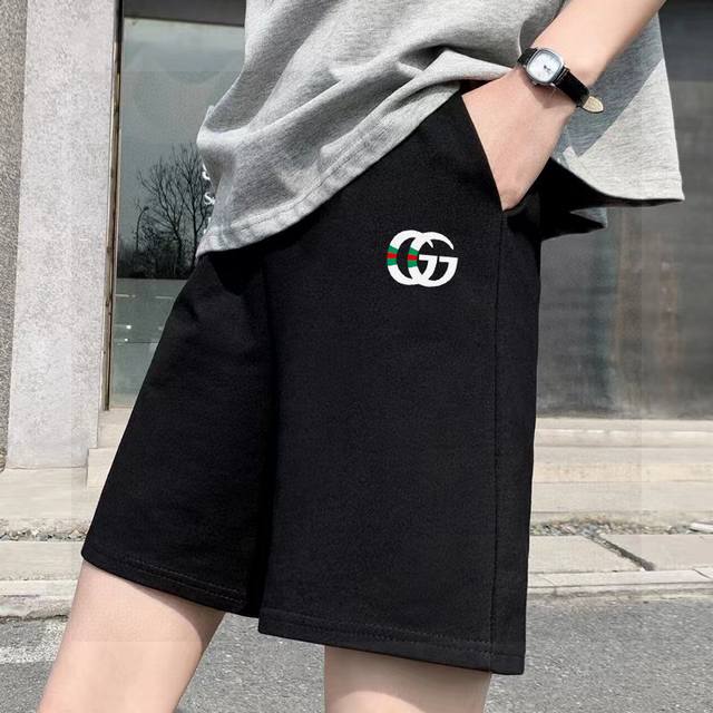 Gucci Gucci counter synchronized double G basic logo terry couple shorts Don't s