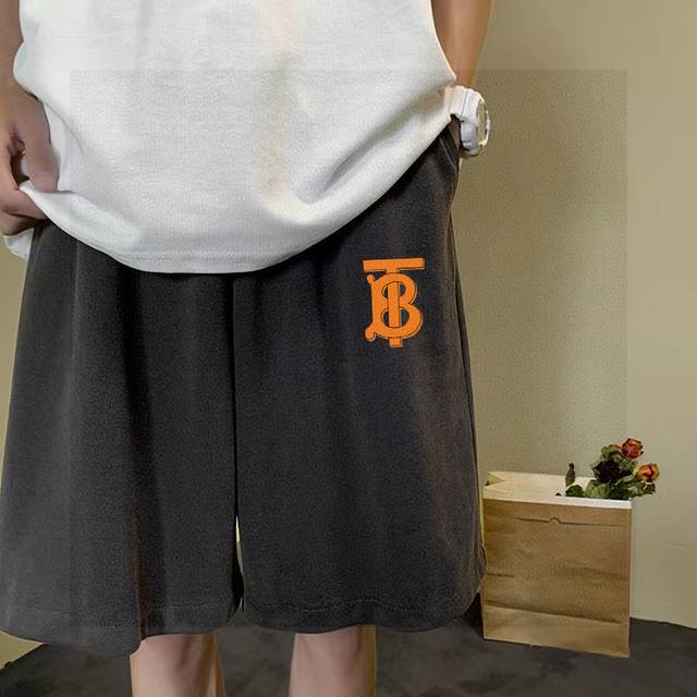 BURBERRY Tb letter counter synchronized orange B basic Logo letter printed terry