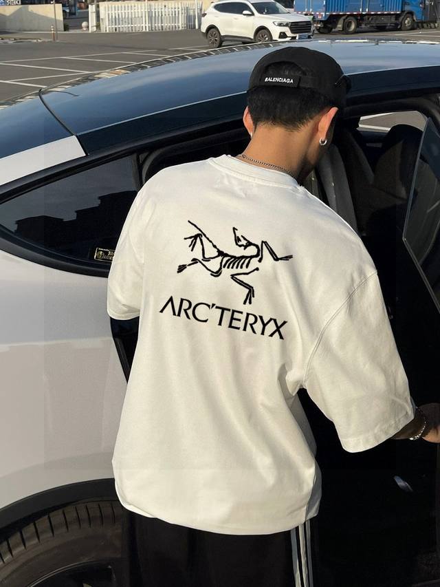 High quality Arc'teryx latest printed large logo letters short-sleeved T-shirt f