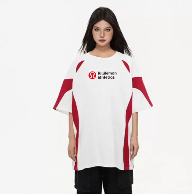 New Lululemon Lulu Raglan Contrast Color Splicing Ins Neckline Ribbed Knit Coup