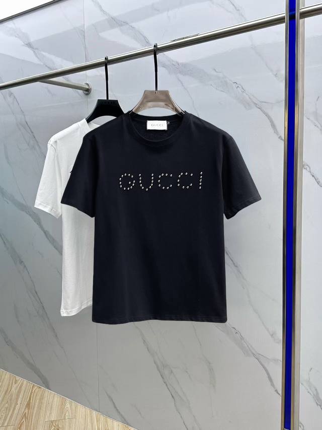 Gucci 2025 Spring and Summer New Releases Newest Short-sleeved Round Neck T-shir