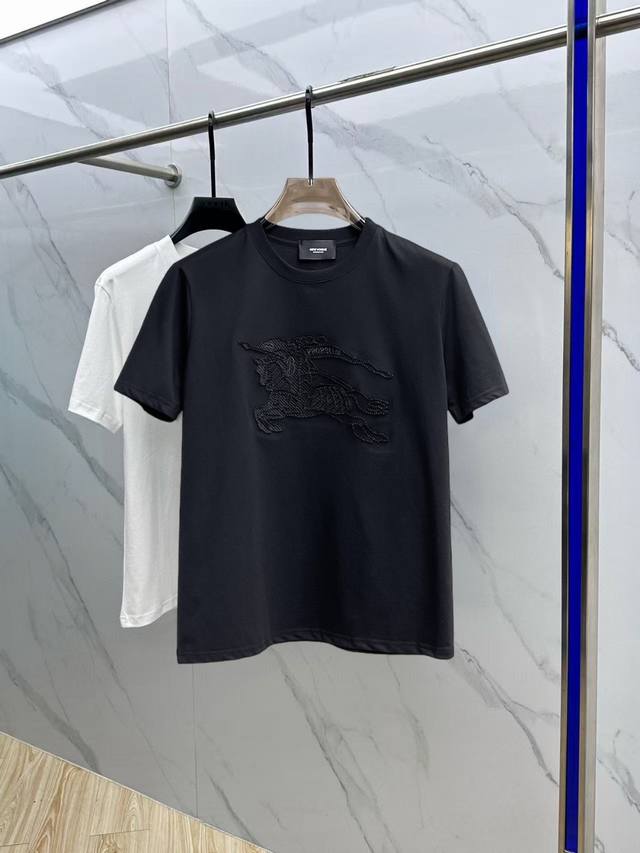 BURBERRY 2025 Spring and Summer New Releases, the Latest Short-sleeved Round Nec