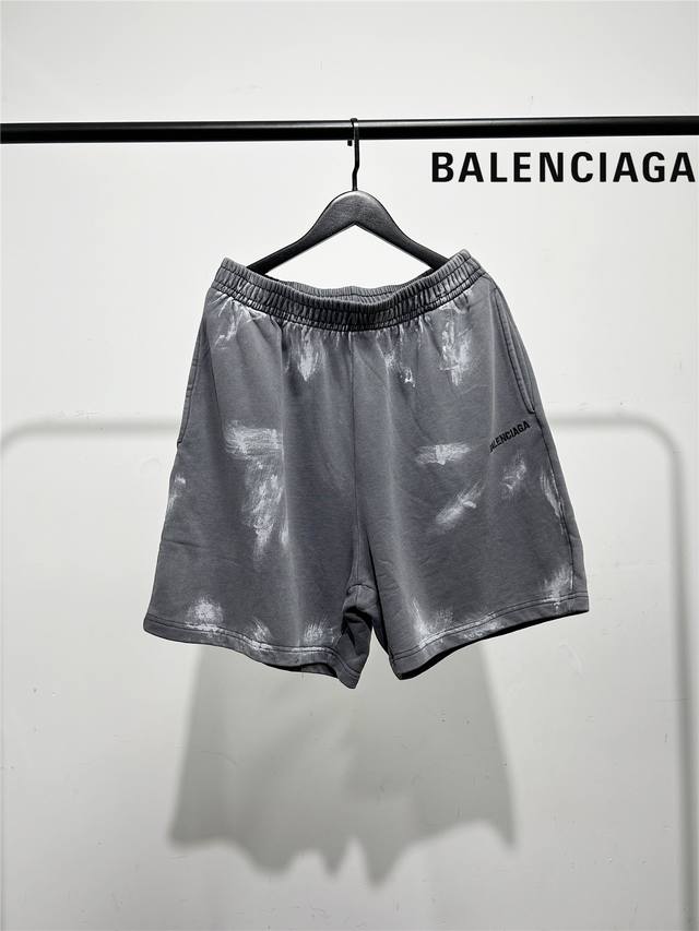 Balenciaga Paris Balenciaga 2025 summer new ink-splashed print with a row of let