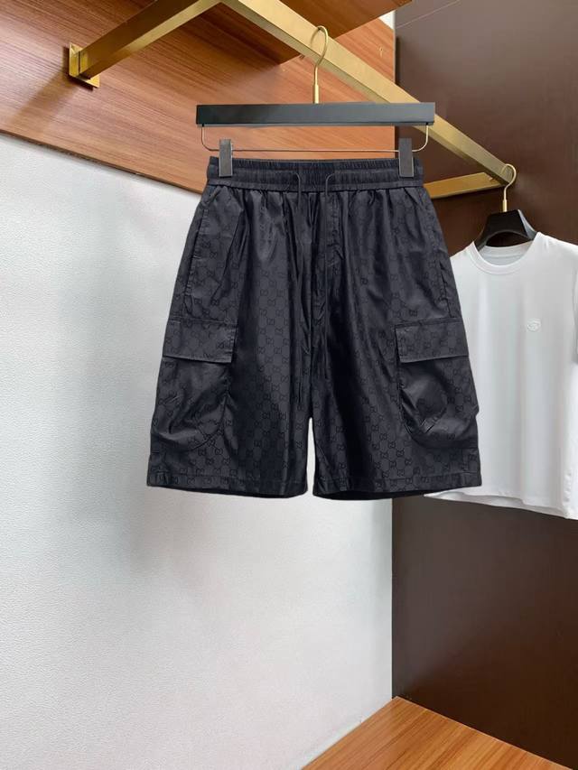 Gucci 2025Ss summer new original counter casual shorts, luxury classic brand or