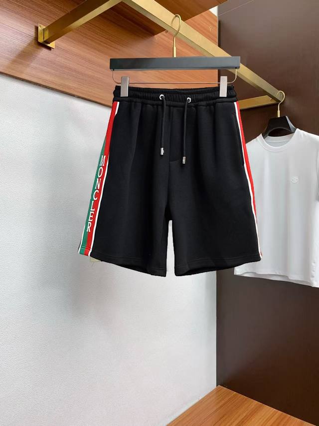 Moncler summer logo knitted sports casual shorts Os version cut creates an extr