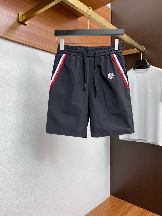 Moncler summer logo knitted sports casual shorts Os version cut creates an extr