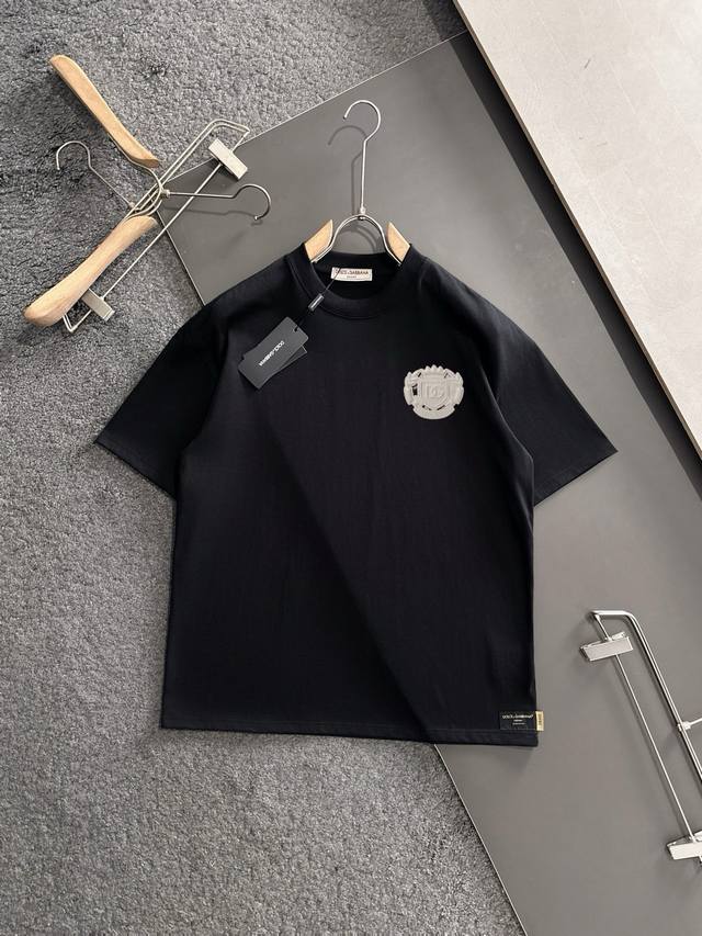 Dolce&Gabbana counter same round neck short sleeve T-shirt custom made cotton fa