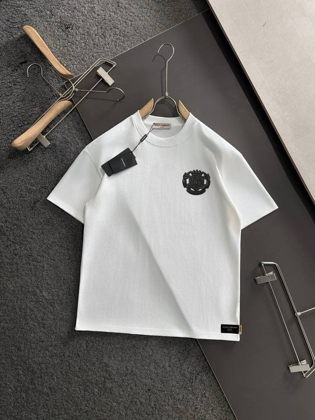 Dolce&Gabbana counter same round neck short sleeve T-shirt custom made cotton fa