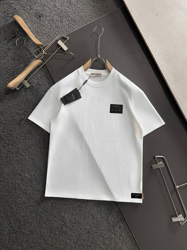 Dolce&Gabbana counter same round neck short sleeve T-shirt custom made cotton fa