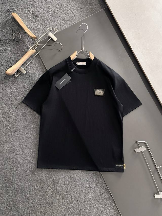 Dolce&Gabbana counter same round neck short sleeve T-shirt custom made cotton fa