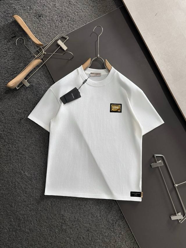 Dolce&Gabbana counter same round neck short sleeve T-shirt custom made cotton fa