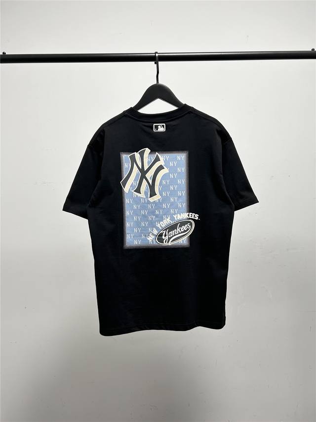 High quality! Mlb cabinet new double-image letter old flower short-sleeved T-sh