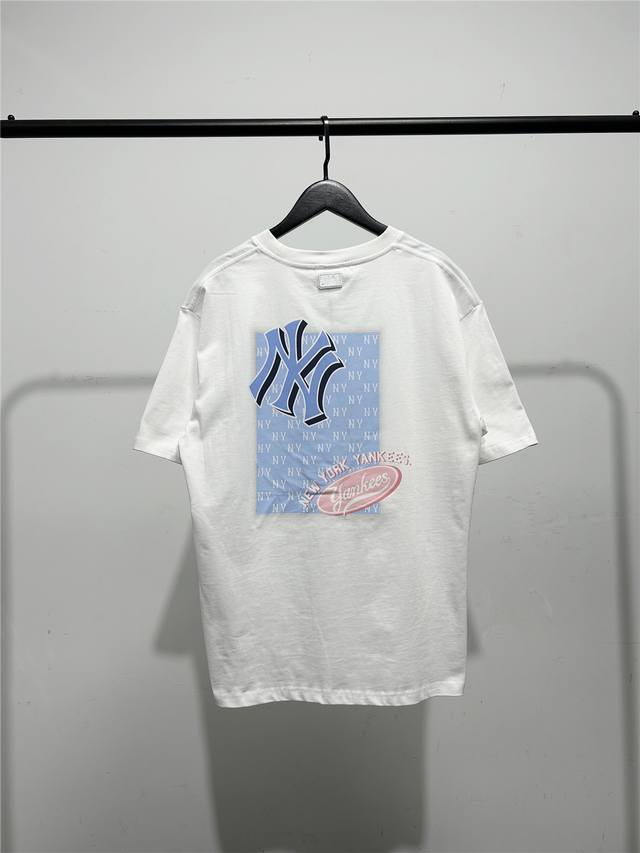 High quality! Mlb cabinet new double-image letter old flower short-sleeved T-sh