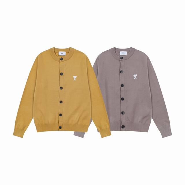 A8190# Ami Paris 2025 Autumn and Winter New Arrivals Small Heart White Heart Emb