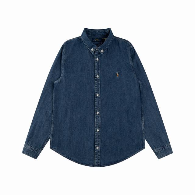 R27 Ralph Lauren Ralph Lauren classic warhorse logo pony embroidery lapel long-s