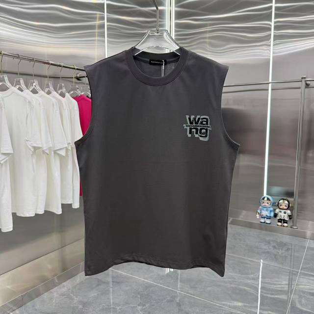 Wang Da Wang 2025 summer new sleeveless vest Personalized printing Unisex loose