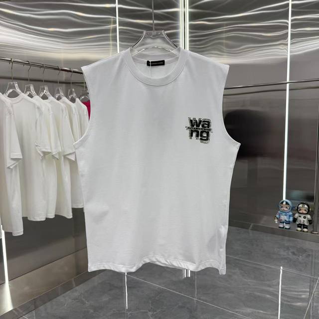 Wang Da Wang 2025 summer new sleeveless vest Personalized printing Unisex loose