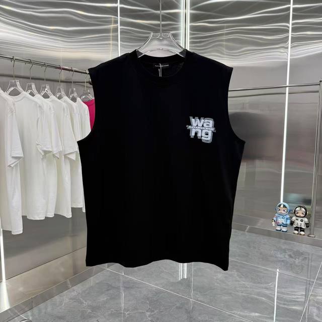 Wang Da Wang 2025 summer new sleeveless vest Personalized printing Unisex loose