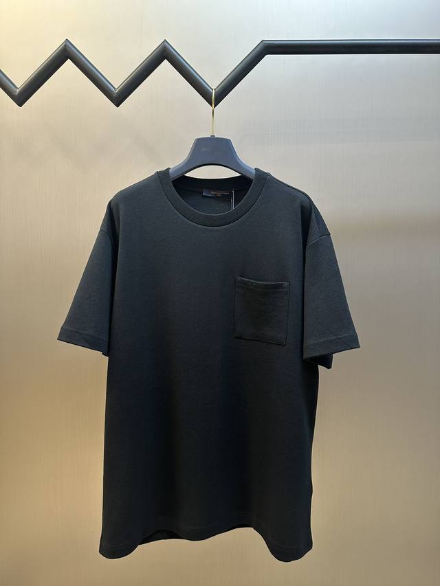 Lv Pocket jacquard short sleeves uses 18-needle upper and lower disc pure cotton