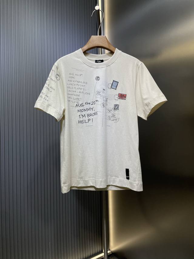 Fendi top original stamp short sleeves Process description: Made of customized c