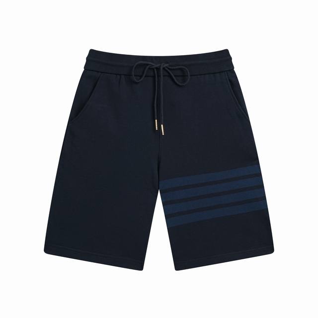 New color navy blue yarn-dyed Tb classic shorts in stock# "Never out of fashion