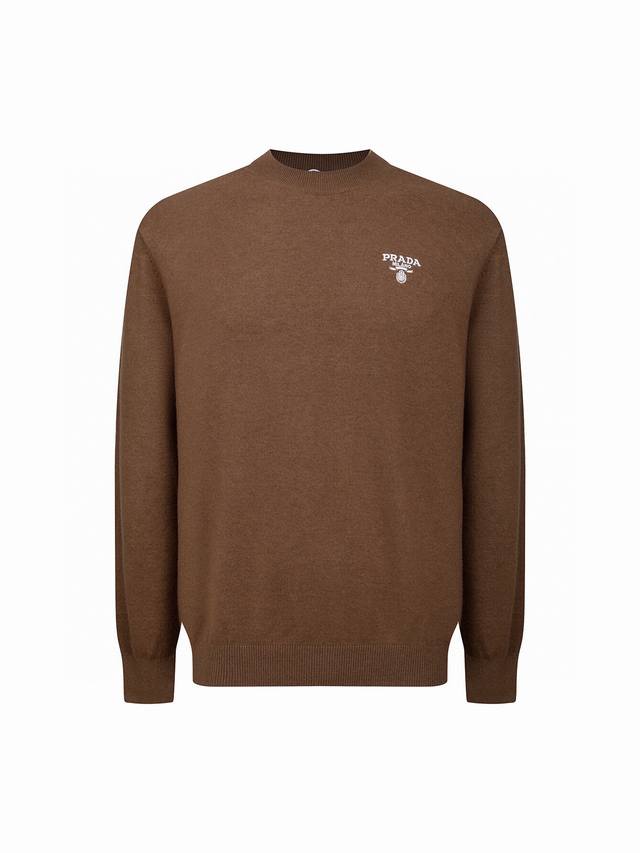 Zp version -Prada official website classic simple letter embroidery cashmere rou
