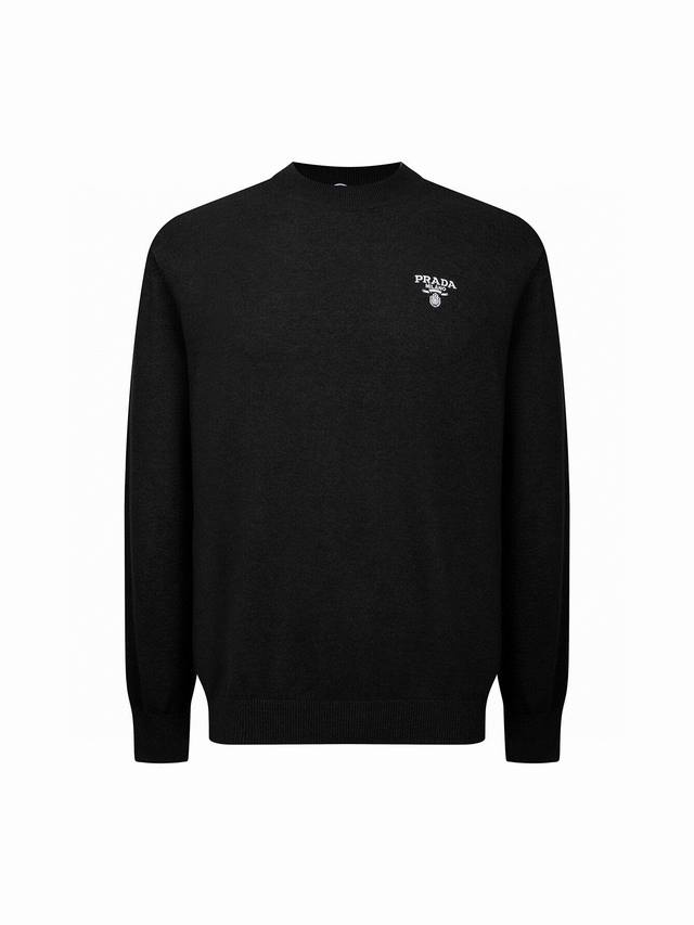 Zp version -Prada official website classic simple letter embroidery cashmere rou