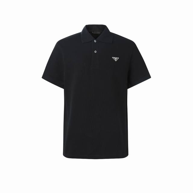 Prada Cotton Triangle Logo Polo Shirt Fabric selection: Using 100% pure cotton p
